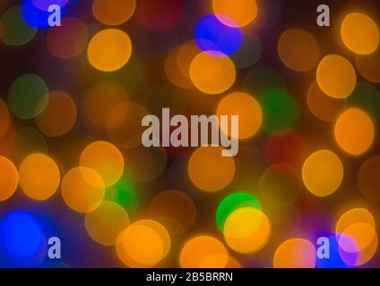 Lichter verschwommener Bokeh-Hintergrund von der weihnachtsfeier für Ihr Design, Vintage oder Retro Farbe gezont. Stockfoto