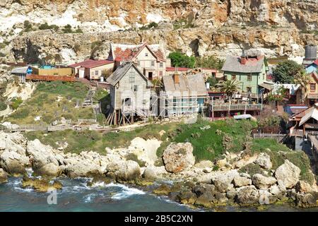 Der Popeye Film auf Malta Stockfoto