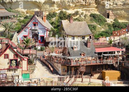 Der Popeye Film auf Malta Stockfoto