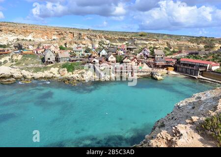 Der Popeye Film auf Malta Stockfoto