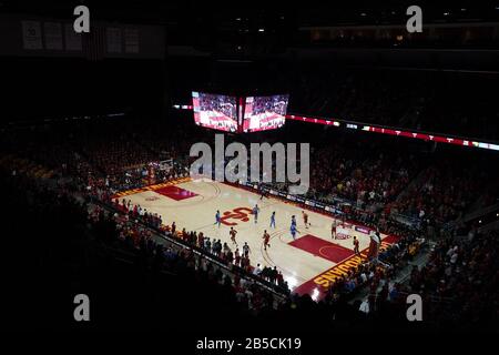 Allgemeine Gesamtansicht eines NCAA College-Basketballspiels zwischen den Southern California Trojans und den UCLA Bruins, Samstag, 7. März 2020, in Los Angeles. USC besiegte UCLA 54-52. (Foto von IOS/ESPA-Images) Stockfoto