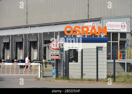 Werkstor, Osram, Motardstraße, Siemens-Stadt, Berlin, Deutschland Stockfoto