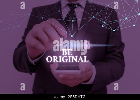 Konzeptionelle Hand schriftlich angezeigt werden. Begriff Sinne erstellt direkt und demonstratingally von einem Künstler nicht um eine Imitation Stockfoto