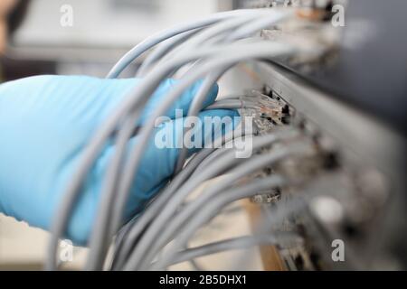 Empfang und Übertragung von Signalen Stockfoto