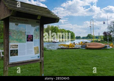 Siebeneichen oder Sieben Eichen, Elbe-Lübeck-Kanal, Landkreis Herzogtum Lauenburg oder Herzogtum Lauenburg, Schleswig-Holstein, Deutschland, Europa, Stockfoto