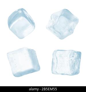 Ein Satz Eiswürfel Stockfoto