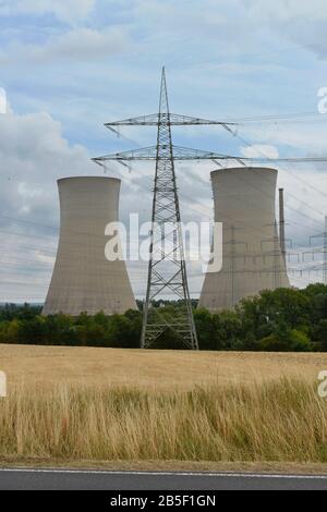 Kernkraftwerk Grafenrheinfeld, Bayern, Deutschland Stockfoto