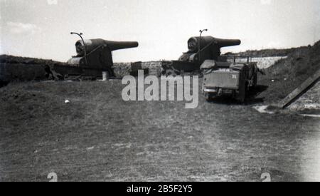 Französische Marine/französische Marine Küstenartillerie Geschütz Canon de 240 mm modèle 1876 Stockfoto