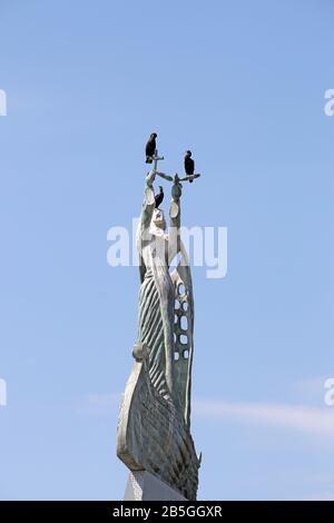 St. Nikolaus-Denkmal in Nessebar Bulgarien Stockfoto