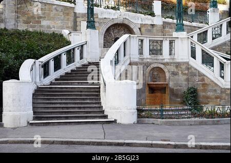 Strudlhofstiege eine alte Treppe in Wien Österreich Stockfoto