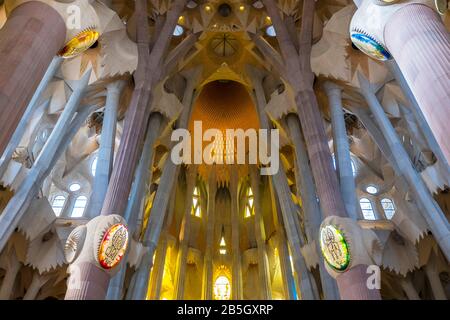 In Barcelonas Sagrada Família. Stockfoto