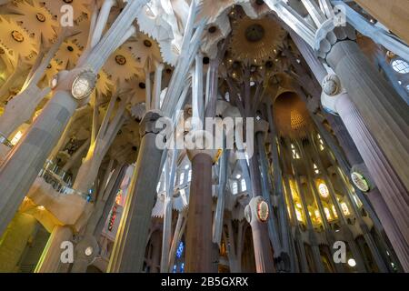 In Barcelonas Sagrada Família. Stockfoto