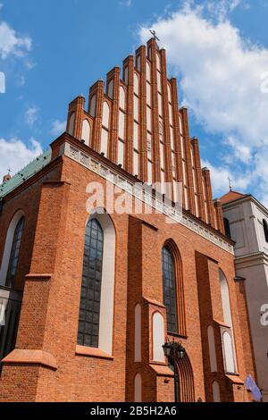 Johannes der baptistische Erzdom in der Stadt Warschau, Polen. Römisch-Katholische Domkirche in der Altstadt, Gotische Architektur Stockfoto