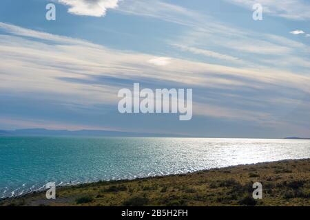 Lago Argentino ist der größte und südlichste der großen patagonischen Seen im argentino See Stockfoto