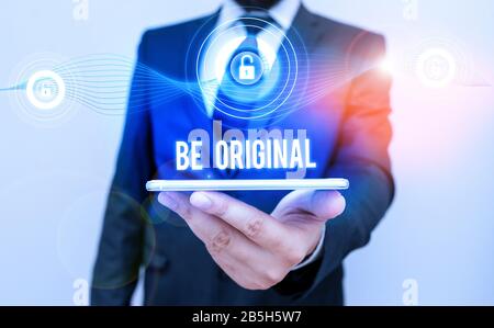 Konzeptionelle Hand schriftlich angezeigt werden. Begriff Sinne erstellt direkt und demonstratingally von einem Künstler nicht um eine Imitation Stockfoto