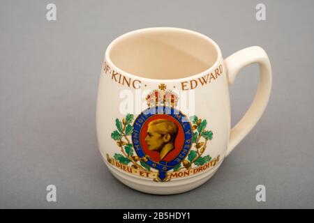 König Edward-VIII.-Gedenkbecher Stockfoto