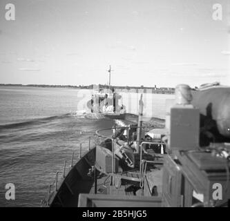 Kriegsfischkutter KFK Deutsche Kriegsmarine / Deutschland Navy war Fishing Cutter Stockfoto