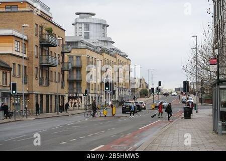 Hills Road, Cambridge City Stockfoto