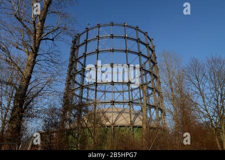 Gasometer, Torgauer Straße, Schöneberg, Berlin, Deutschland Stockfoto