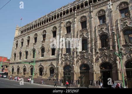 Hauptpostgebäude in Mexiko-Stadt. Palacio de Correos. Stockfoto