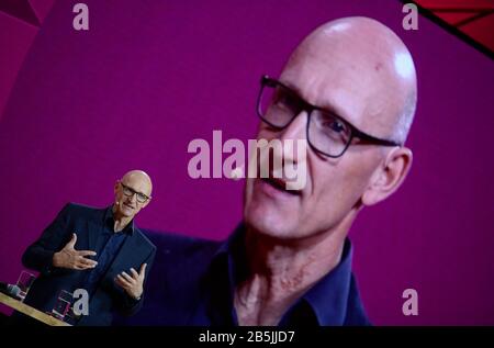 Timotheus Höttges, Deutsche Telekom, Cebit, Hannover, Niedersachsen, Deutschland Stockfoto