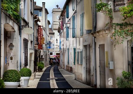 Straße von St Remy de Provence.Provence. Frankreich Stockfoto