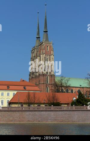 Johanneskathedrale, Dominsel, Breslau, Niederschlesien, Polen Stockfoto