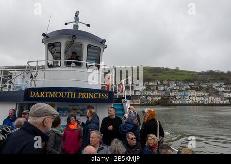 Dartmouth Princess Passagierfähre zwischen Dartmouth und Kingswear, betrieben von der Dartmouth Steam Railway und River Boat Company Stockfoto