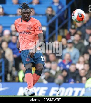 London, ENGLAND - 8. MÄRZ MOISE Kean aus Everton beim Premier League-Spiel zwischen Chelsea und Everton an der Stamford Bridge, London am Sonntag, 8. März 2020. (Kredit: Jacques Feeney / MI News) Foto darf nur für redaktionelle Zwecke in Zeitungen und/oder Zeitschriften verwendet werden, Lizenz für kommerzielle Nutzung erforderlich Kredit: MI News & Sport /Alamy Live News Stockfoto