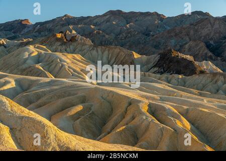 The Badlands, Zabriskie Point Loop im Tod Valley National Park, Kalifornien Stockfoto