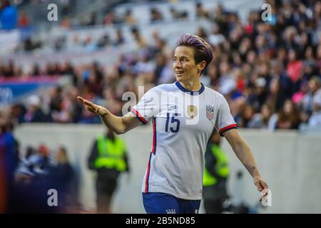 HARRISON, NEW JERSEY, EUA. März 2020. Megan Rapinoe bei einem Spiel gegen Spanien gültig für Sie glaubt an den Red Bull Arena Cup in der Stadt Harrison in New Jersey an diesem Sonntag, 08. Gutschrift: Vanessa Carvalho/ZUMA Wire/Alamy Live News Stockfoto