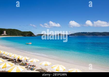 Zamami Beach in Okinawa, Japan, das schönste Meer der Welt Stockfoto