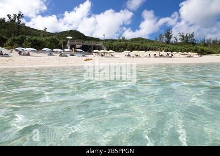 Zamami Beach in Okinawa, Japan, das schönste Meer der Welt Stockfoto