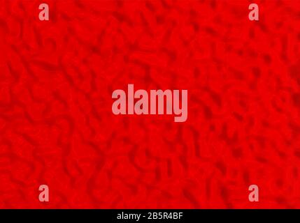 Abstrakter Hintergrund für 3D-Rendering. Struktur der roten Flüssigkeit. Wellenform oder gekrümmte Oberfläche. Stockfoto