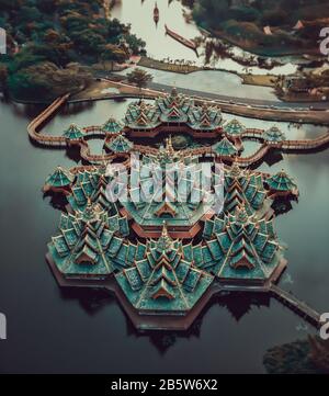 Tempel der antiken Stadt, Muang Boran in Bangkok Thailand Stockfoto
