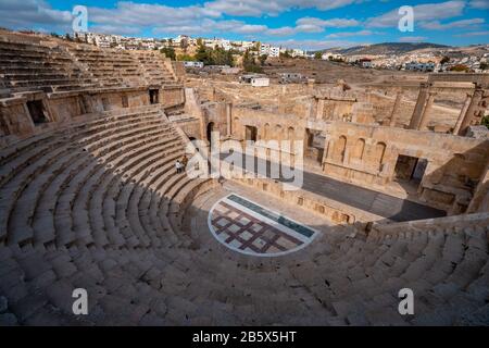 Antike römische Ruinen in Jerash, Jordanien Stockfoto