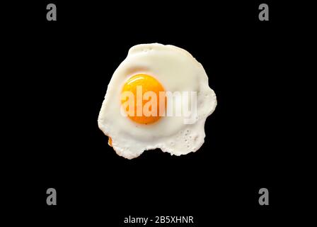 Sonnige Seite nach oben mit schwarzem Hintergrund Stockfoto