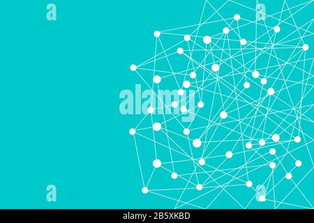 Vektor verbindet Punkte und Linien Stock Vektor