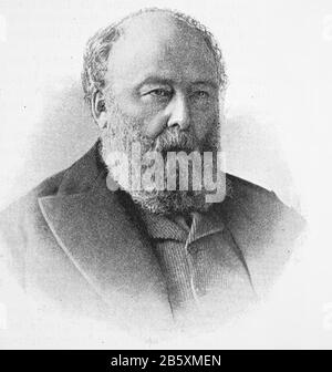 Robert Arthur Talbot Gascoyne-Cecil, 3. Marquess of Salisbury, 3. Februar 1830 - 22. August 1903, stilisiert Lord Robert Cecil vor dem Tod seines älteren Bruders 1865, Viscount Cranborne von Juni 1865 bis zu seinem Vater im April 1865, Und dann war der Marquess of Salisbury ein britischer Staatsmann, der insgesamt über dreizehn Jahre dreimal als Premierminister tätig war / Robert Arthur Talbot Gascoyne-Cecil, 3. Marquess of Salisbury, 3. Februar 1830 - 22. August 1903, ernannte Lord Robert Cecil vor dem Tod sines älteren Bruders 1865 zu Viscount Cranborne von Juni 1865 bis zu einem Vater Stockfoto