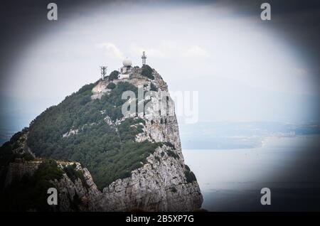 Panoramablick auf gibraltar und Umgebung Stockfoto