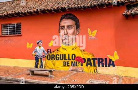 Straßen von Bogota in Kolumbien Stockfoto