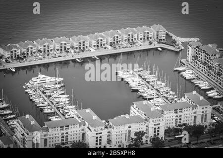 Panoramablick auf gibraltar und Umgebung Stockfoto