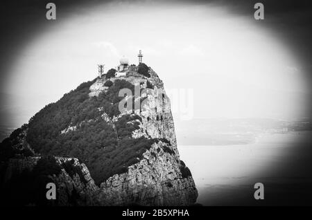 Panoramablick auf gibraltar und Umgebung Stockfoto