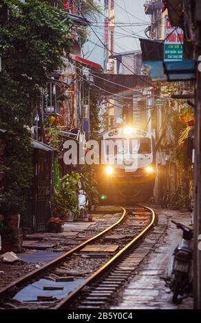 Train Street, Hanoi, Vietnam Stockfoto