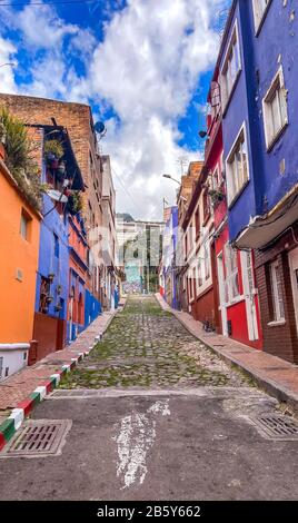 Straßen von Bogota in Kolumbien Stockfoto