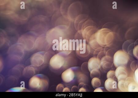 Wunderschönes abstraktes buntes Bokeh. Hintergrundmuster für das Design. Stockfoto