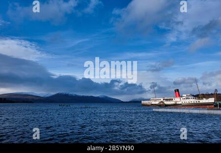 The Maid of the Loch on Loch Lomond, Balloch, Schottland Stockfoto