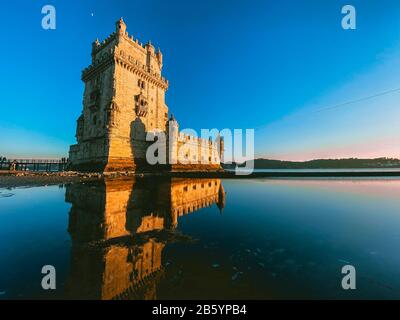 Turm von Belem in Lissabon Portugal Stockfoto