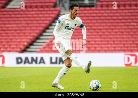 Kopenhagen, Dänemark, 08. März 2020. Carlos Zeca (10) vom FC Kopenhagen beim 3F Superliga-Spiel zwischen dem FC Kopenhagen und dem AC Horsens bei Telia parken. (Foto: Gonzales Foto - Dejan Obretkovic). Stockfoto