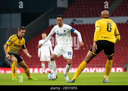 Kopenhagen, Dänemark, 08. März 2020. Carlos Zeca (10) vom FC Kopenhagen beim 3F Superliga-Spiel zwischen dem FC Kopenhagen und dem AC Horsens bei Telia parken. (Foto: Gonzales Foto - Dejan Obretkovic). Stockfoto